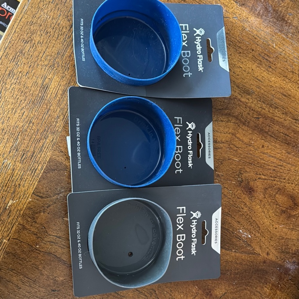 Hydro Flask Flex Boot Set of 3 - Blue and Grey